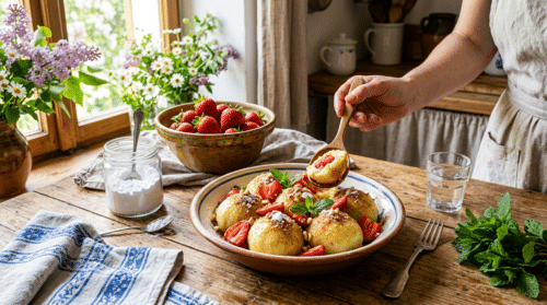 Jarní knedlíky s jahodami připravuji každé jaro, vždy sklízejí pochvalu