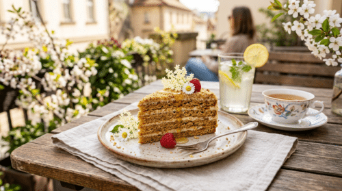 Jemný, aromatický a hladký medovník na jarní odpočinek