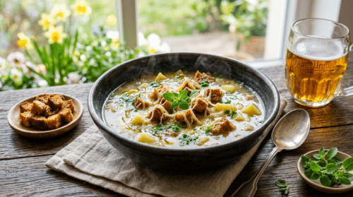 Tuhle polévčičku s česnekem dělám na jaře a rodina si vždy přidá